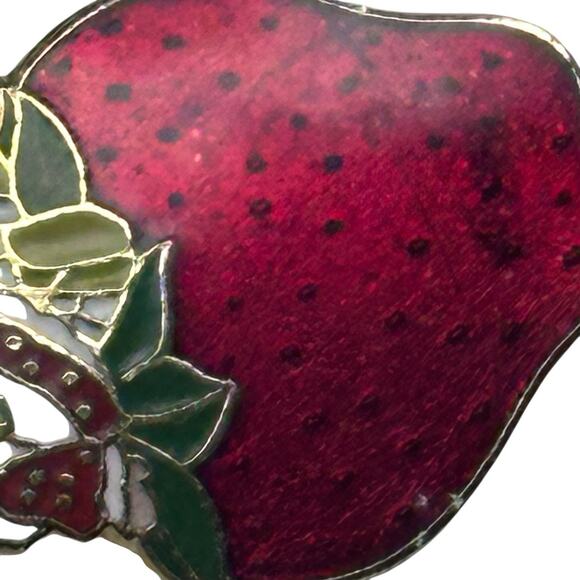 Strawberry Shortcake American Greetings AGC Enamel Pin Brooch 1980s Vintage￼ - Picture 9 of 9